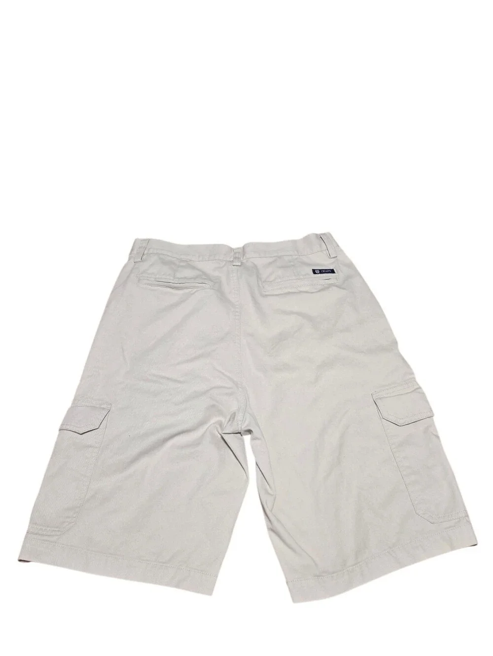 Chaps Preppy 100% Cotton Twill Cargo Shorts Off White Size 30